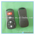 Top quality car key cover for 4 button remote shell nissan key cover